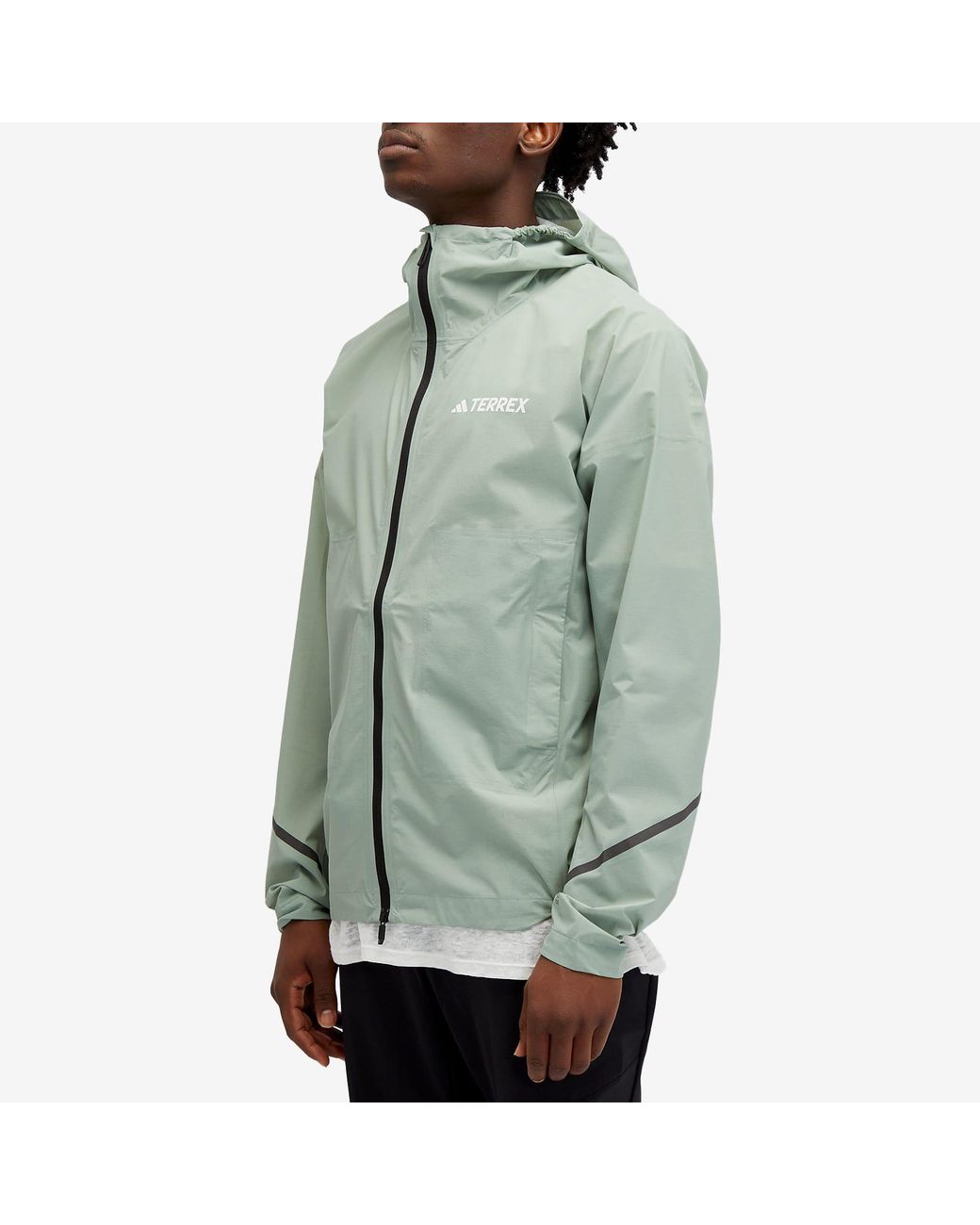 adidas Xpr Light Rain Jacket in Green for Men Lyst