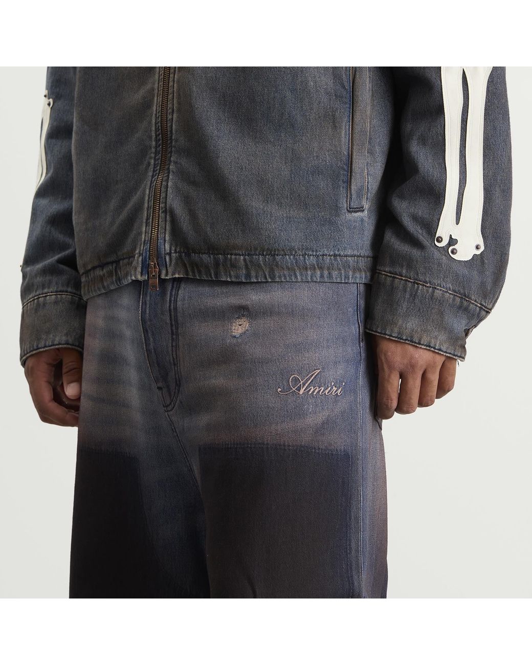 Amiri Blue Faded Carpenter Jean for men