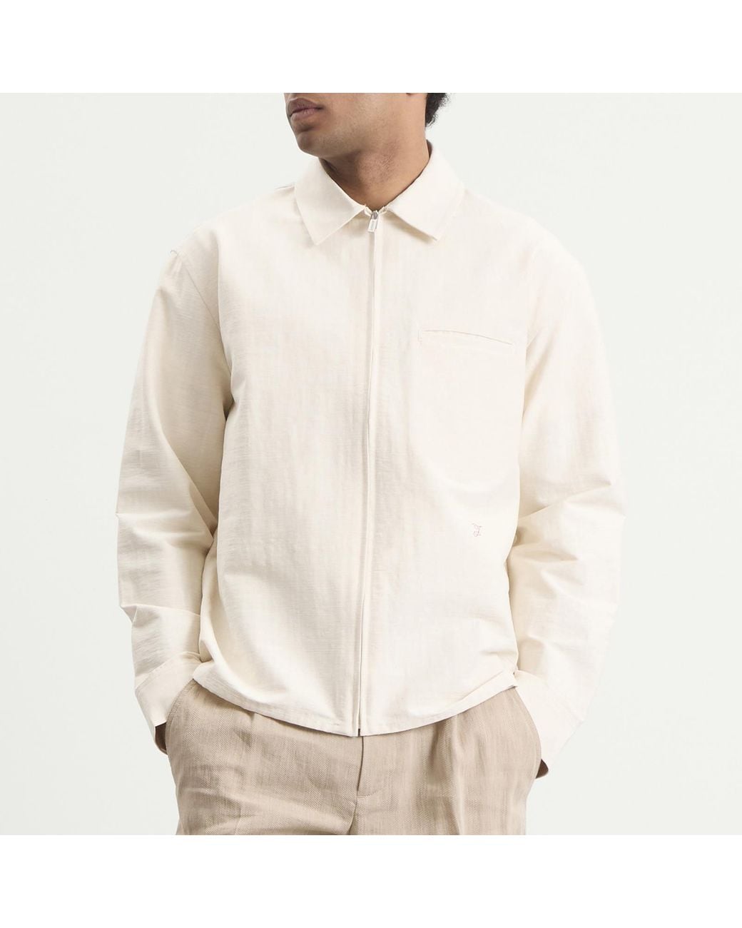 Jacquemus White Mecano Cotton Shirt for men