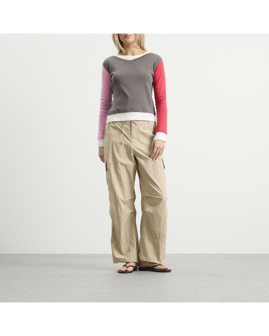 DUNST Natural Parachute Pants