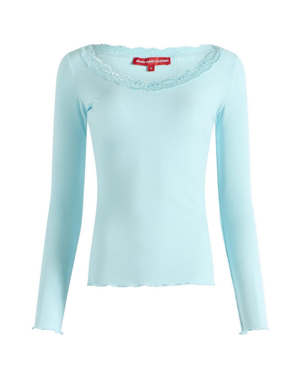 Many Many Clothes Blue The Uma Long Sleeve Top