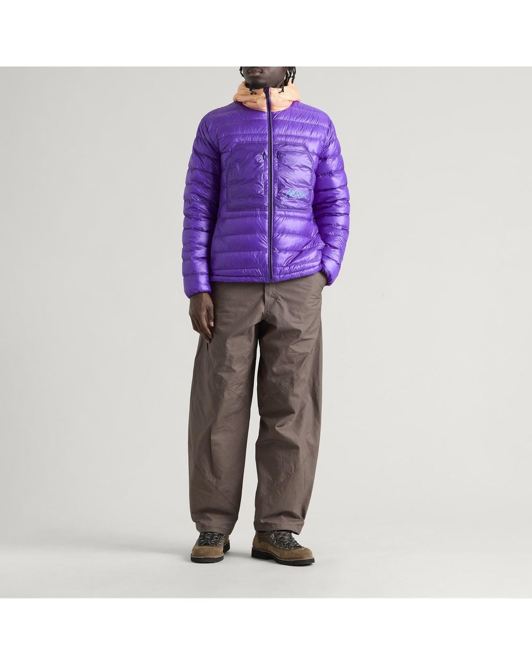 NANGA Purple Ultilight Packable Down Parka for men
