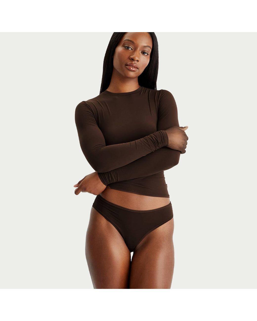 Skims Brown Fits Everybody Thong