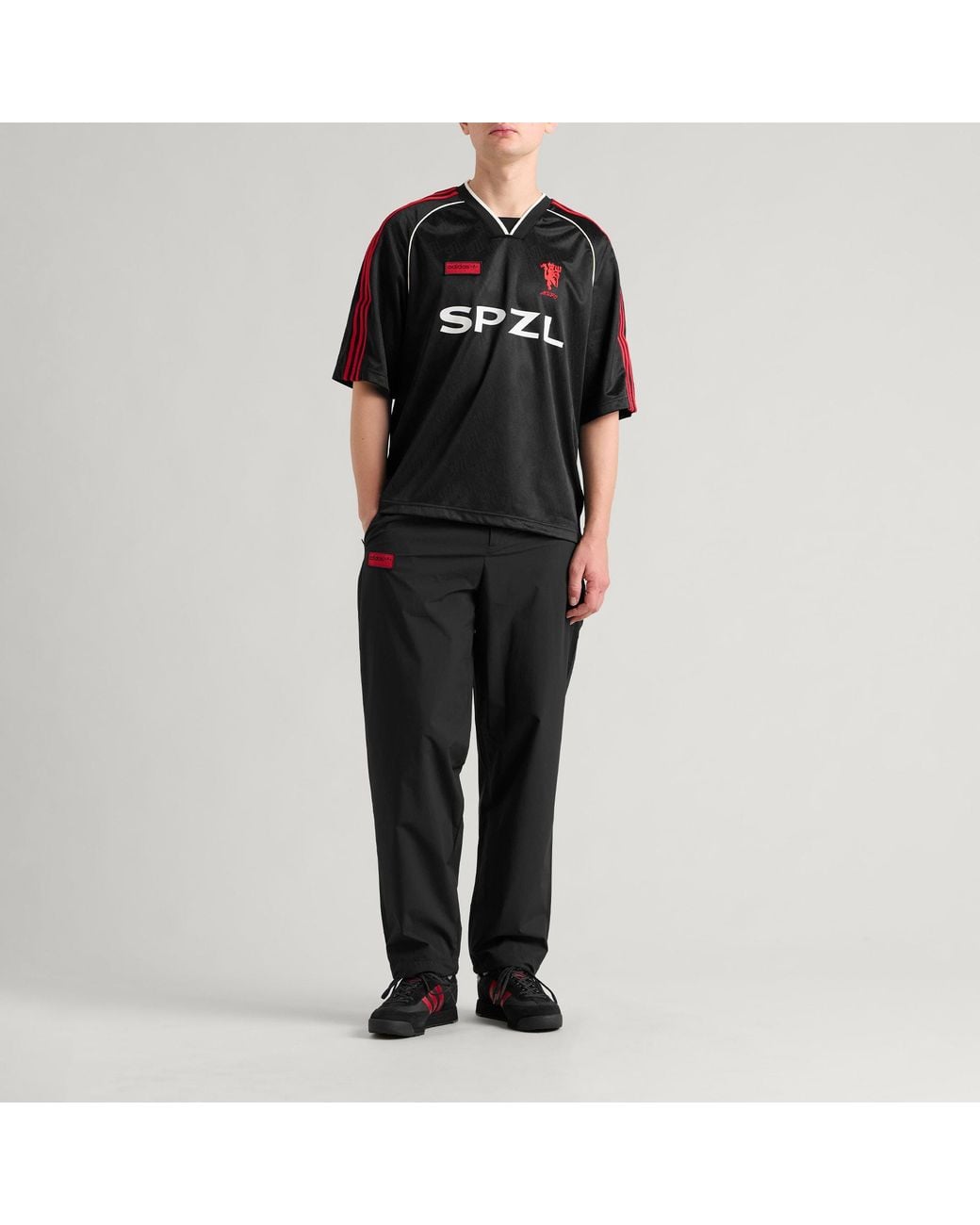 Adidas Black Spezial Manchester United Fc T-Shirt for men