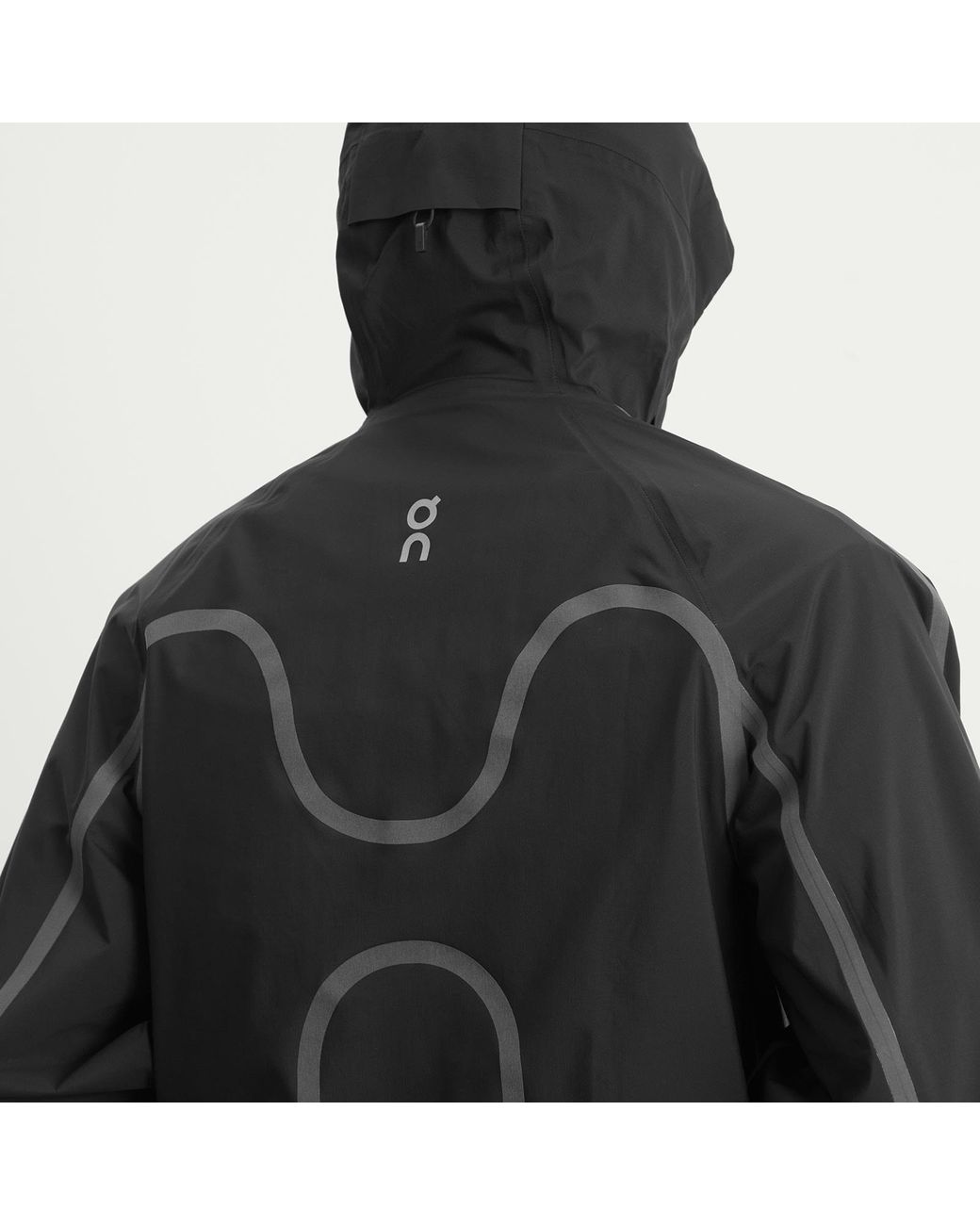 On Shoes Black Ik Waterproof Jacket for men