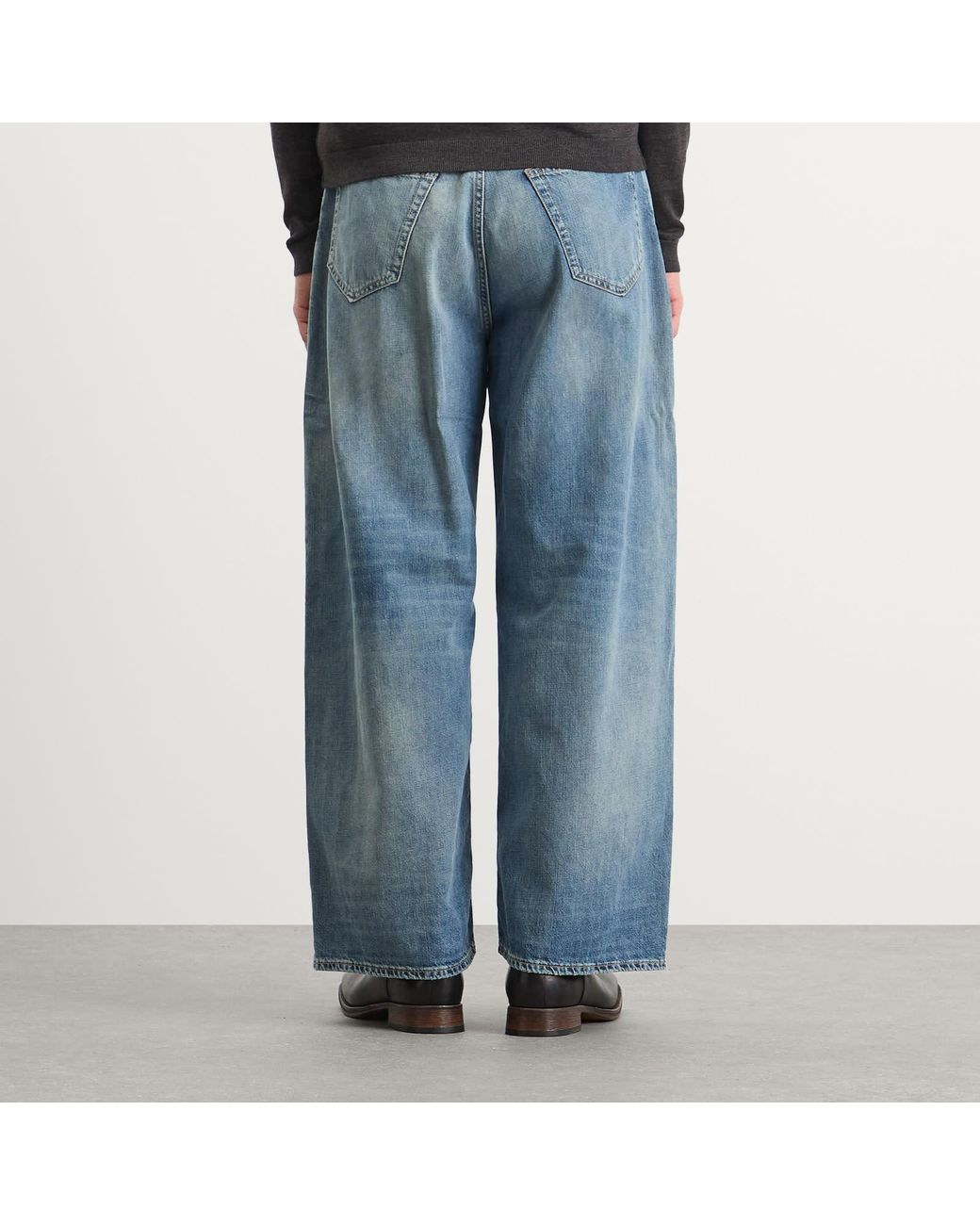 Acne Blue 2023 Daybreak Wash Wide Leg Jeans for men