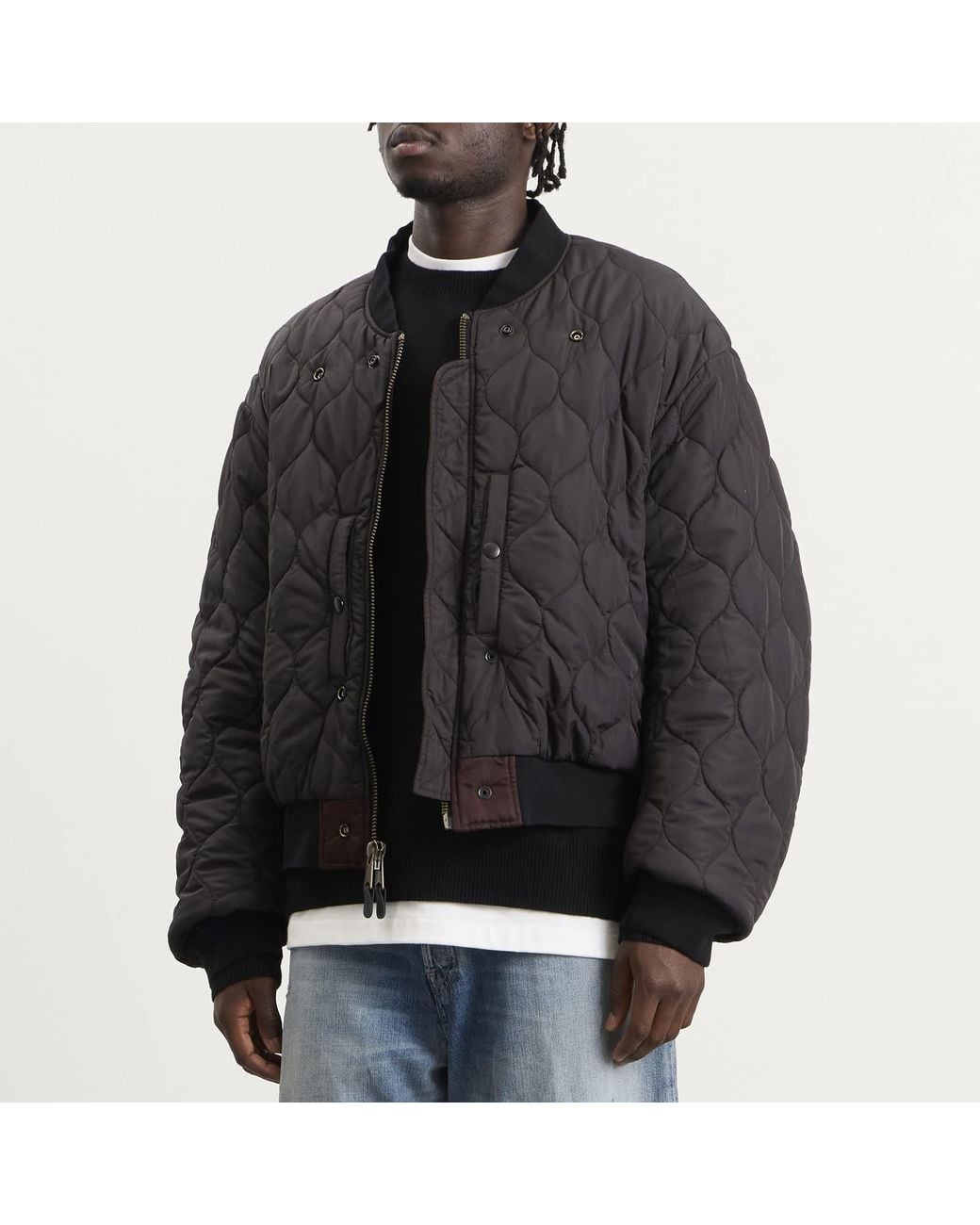 Maison Margiela Black Reversible Bomber Jacket for men