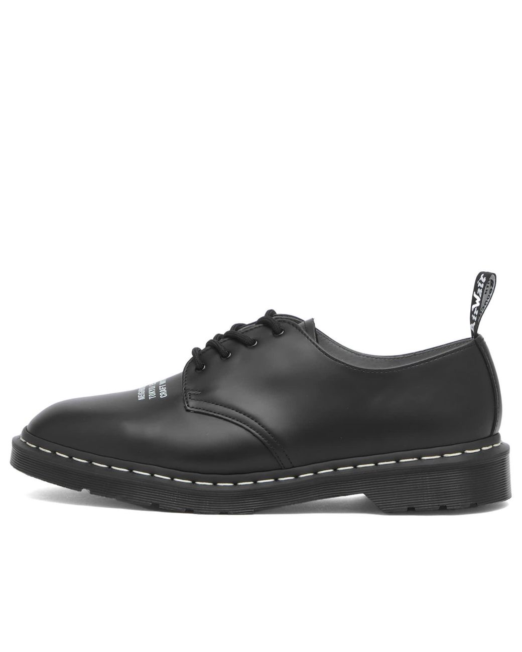 28㎝NEIGHBORHOOD X DR.MARTENS SMITHS NBHD Dr. Martens x Neighborhood Mens Smiths Black Smooth Shoes
