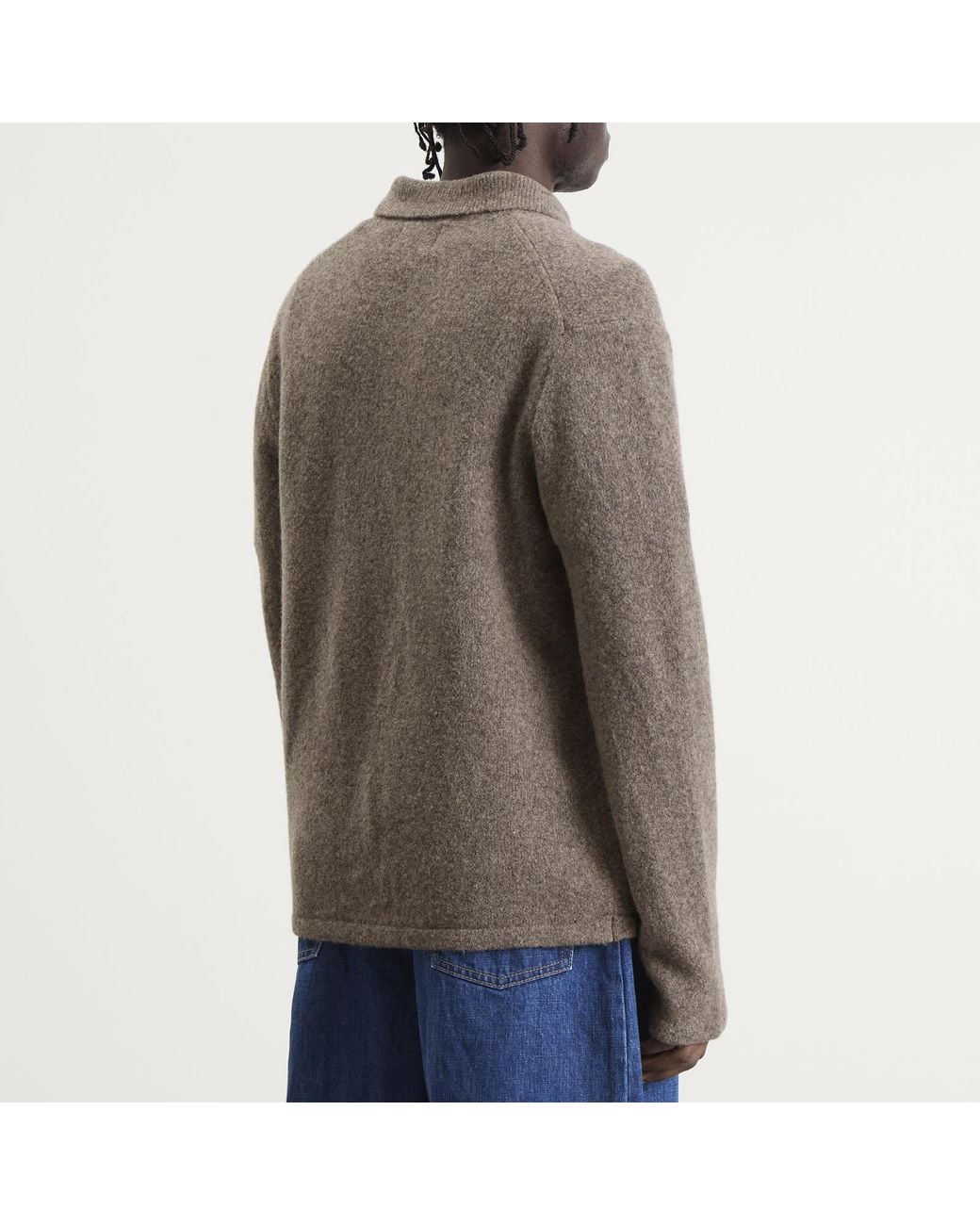 NN07 Brown Jonas Polo Cardigan for men