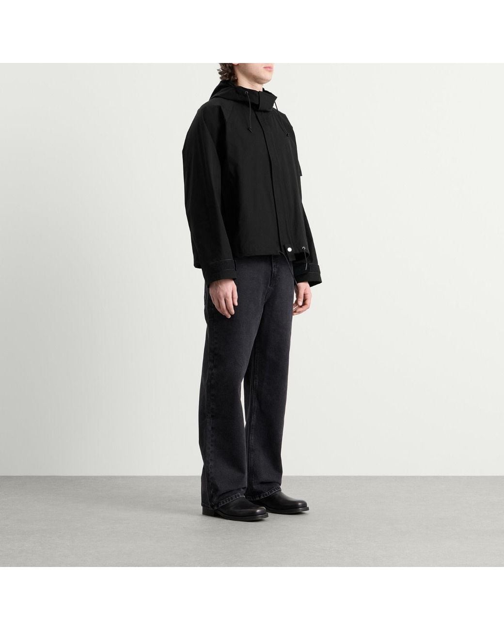 Cole Buxton Black Hooded Jacket for men