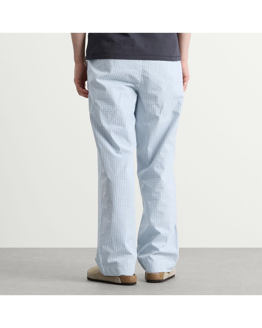 Calvin Klein Blue Cotton Poplin Sleep Pant for men