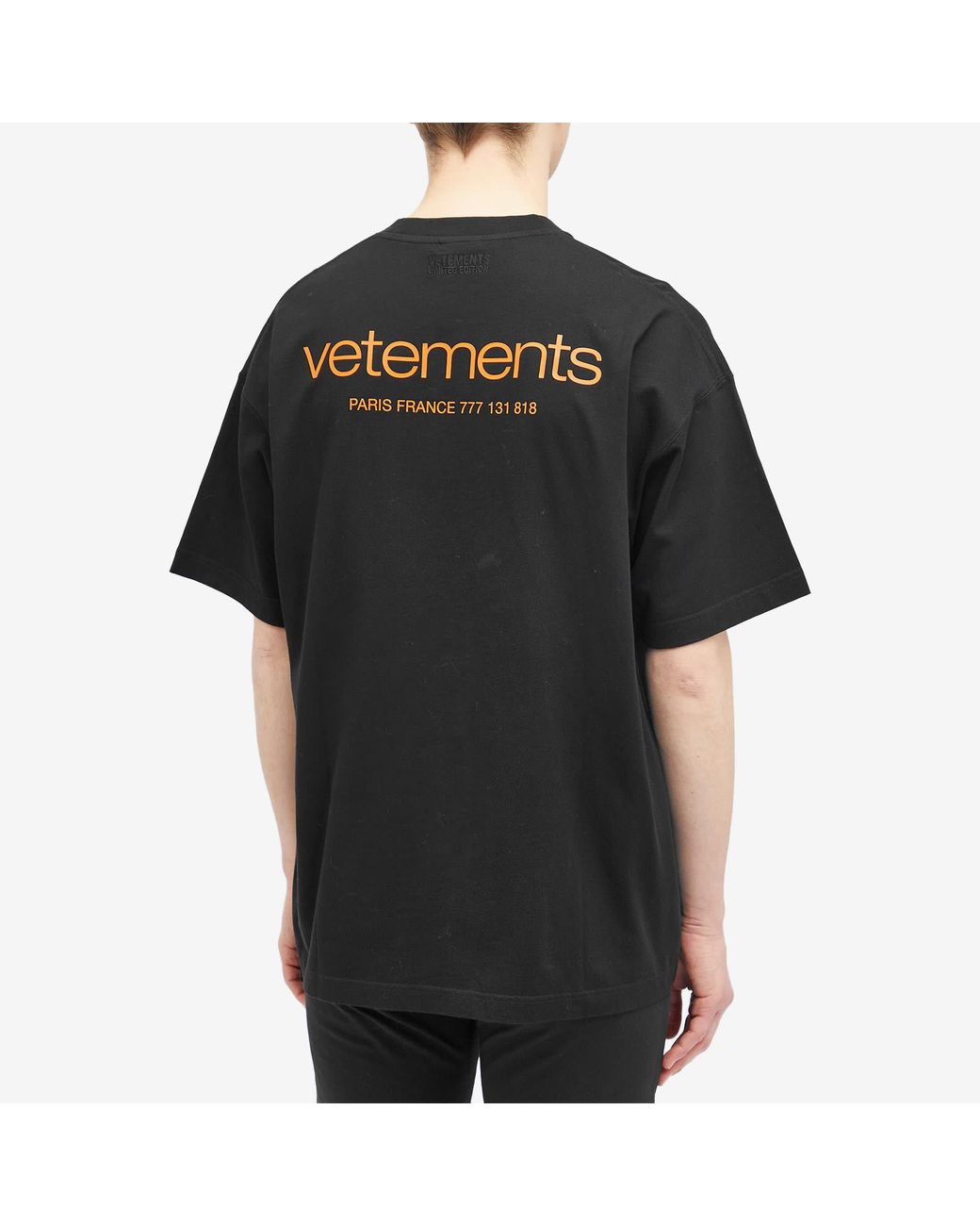 Vetements Urban Logo T-Shirt in Black for Men | Lyst