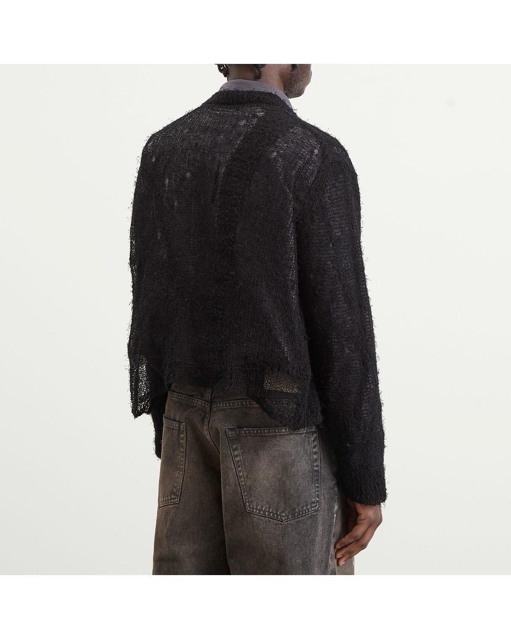 Our Legacy Black Linen Academy Cardigan for men