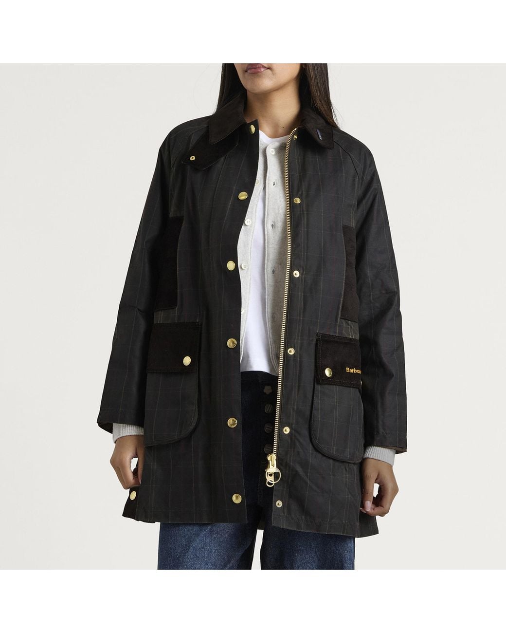Barbour Black Reimagined Icons Modern Beaufort Wax Jacket