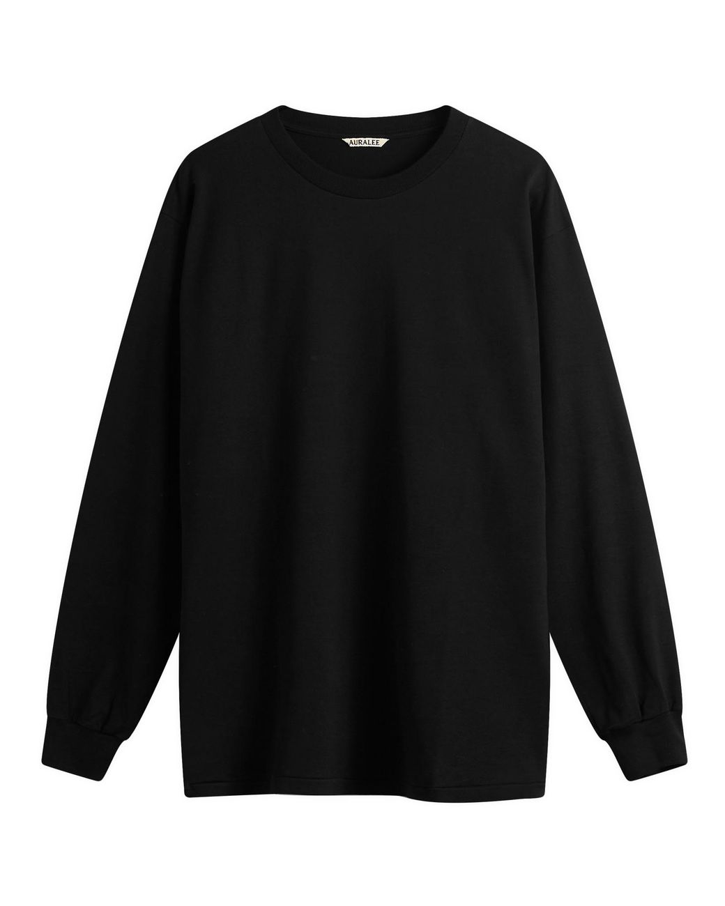 AURALEE Luster Plaiting L/S Tee in Black for Men | Lyst