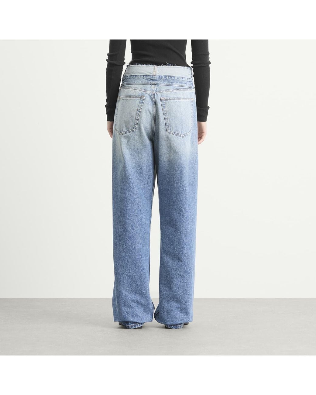 Maison Margiela Mm6 Deconstructed Jeans in Blue | Lyst