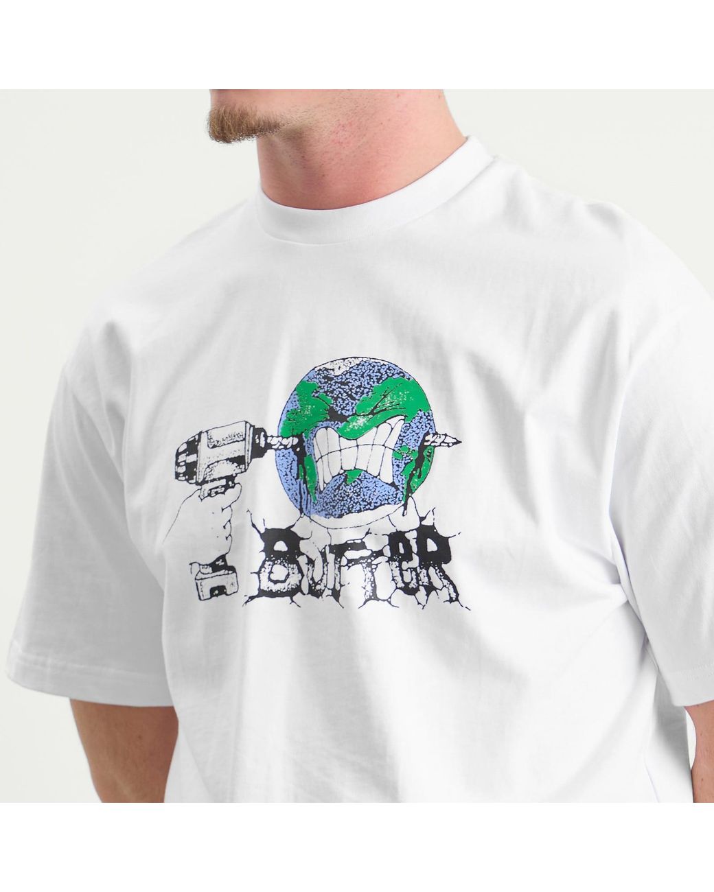 Butter Goods White Drill T-Shirt for men