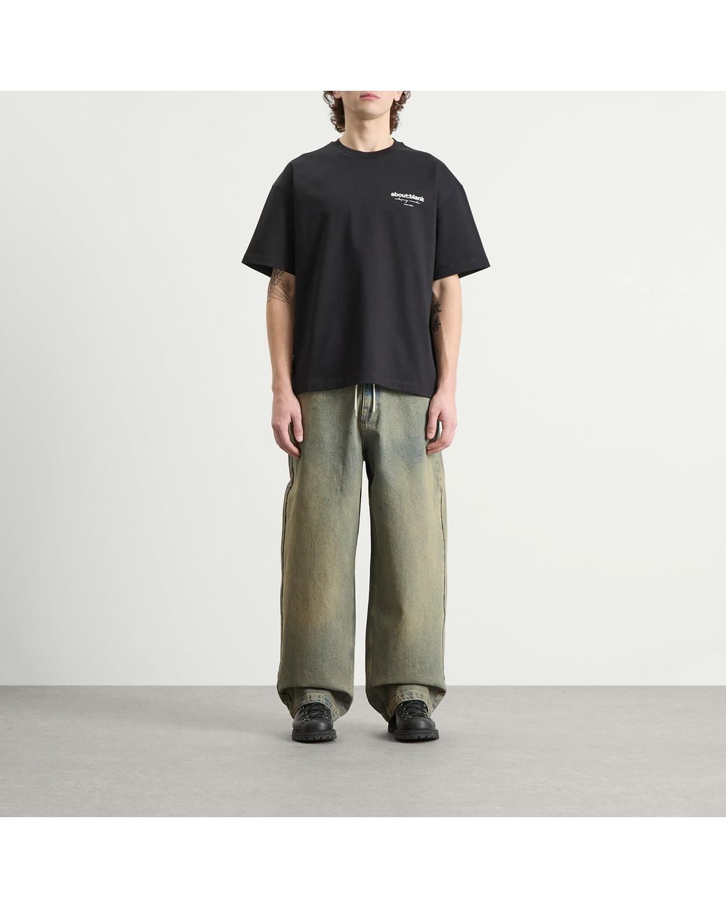 About Blank Green Wide Leg Denim for men