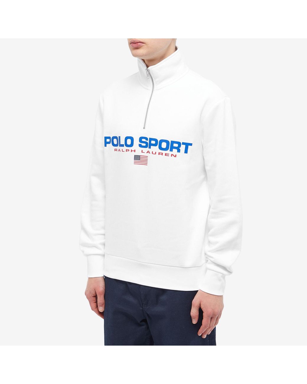 Polo sport quarter zip white cheap