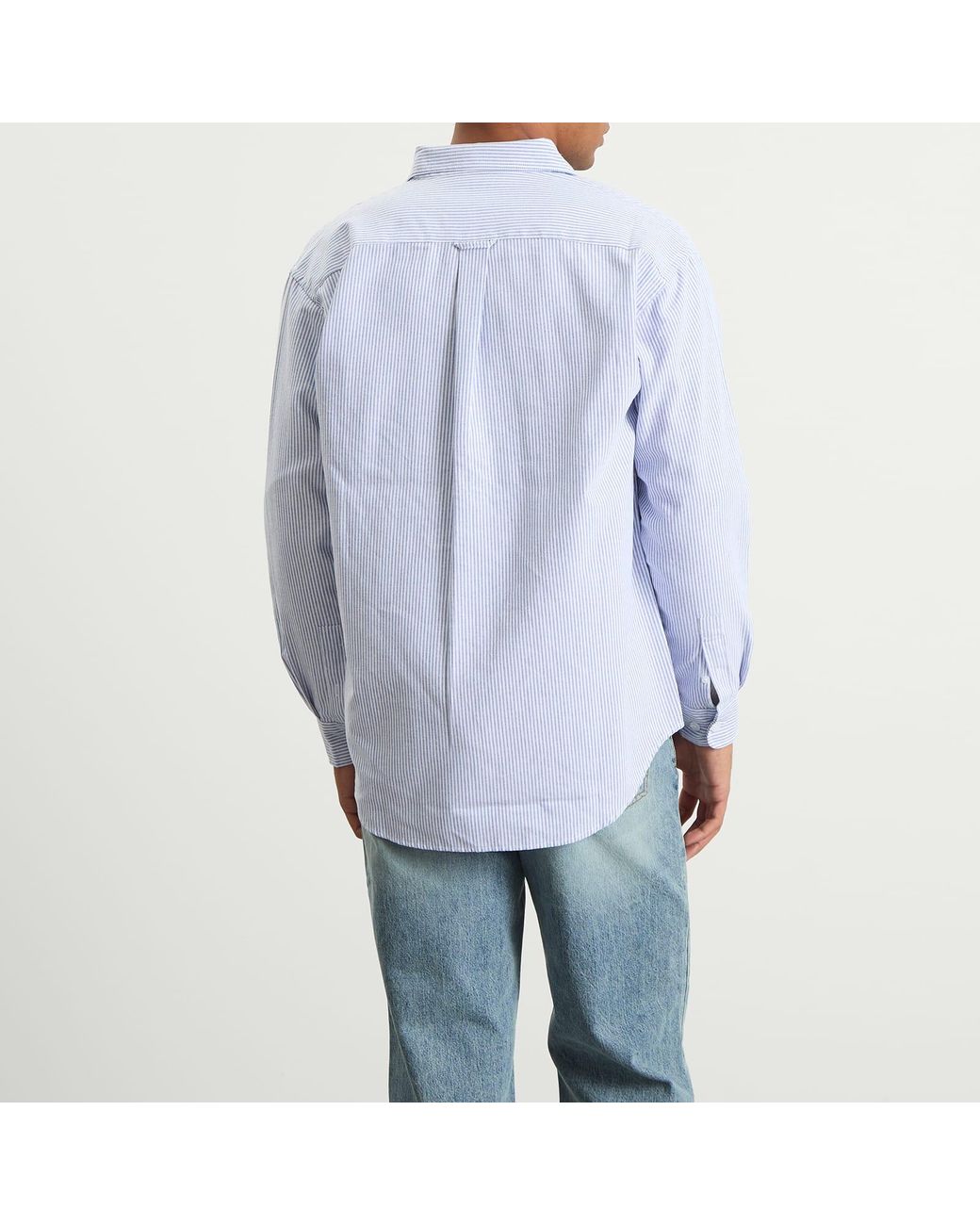 FRIZMWORKS Blue Og Stripe Oversized Shirt for men
