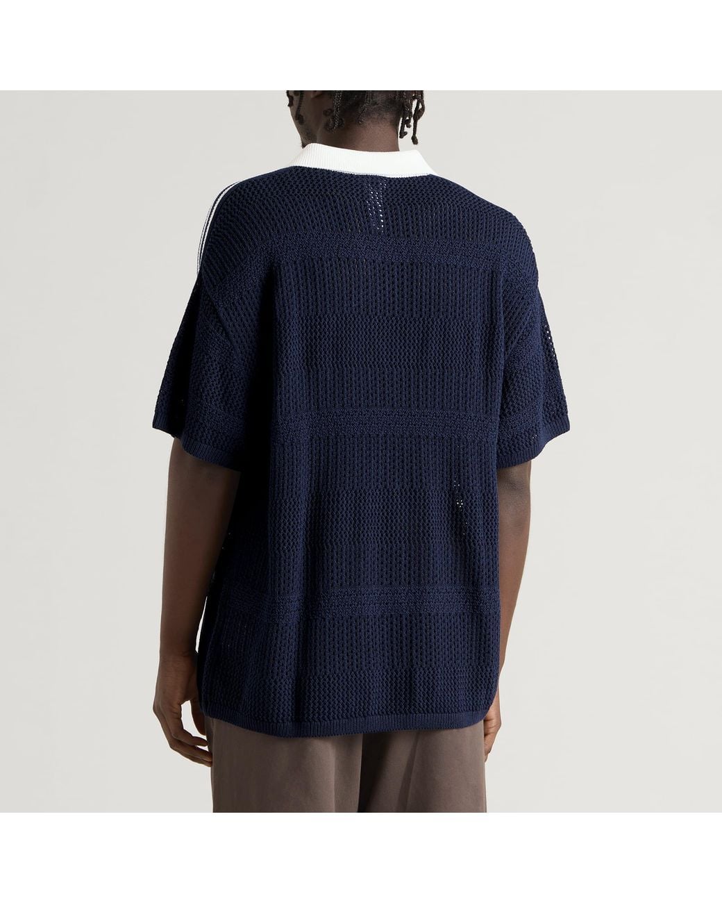 Adidas Blue Resort Knitted Polo Shirt for men