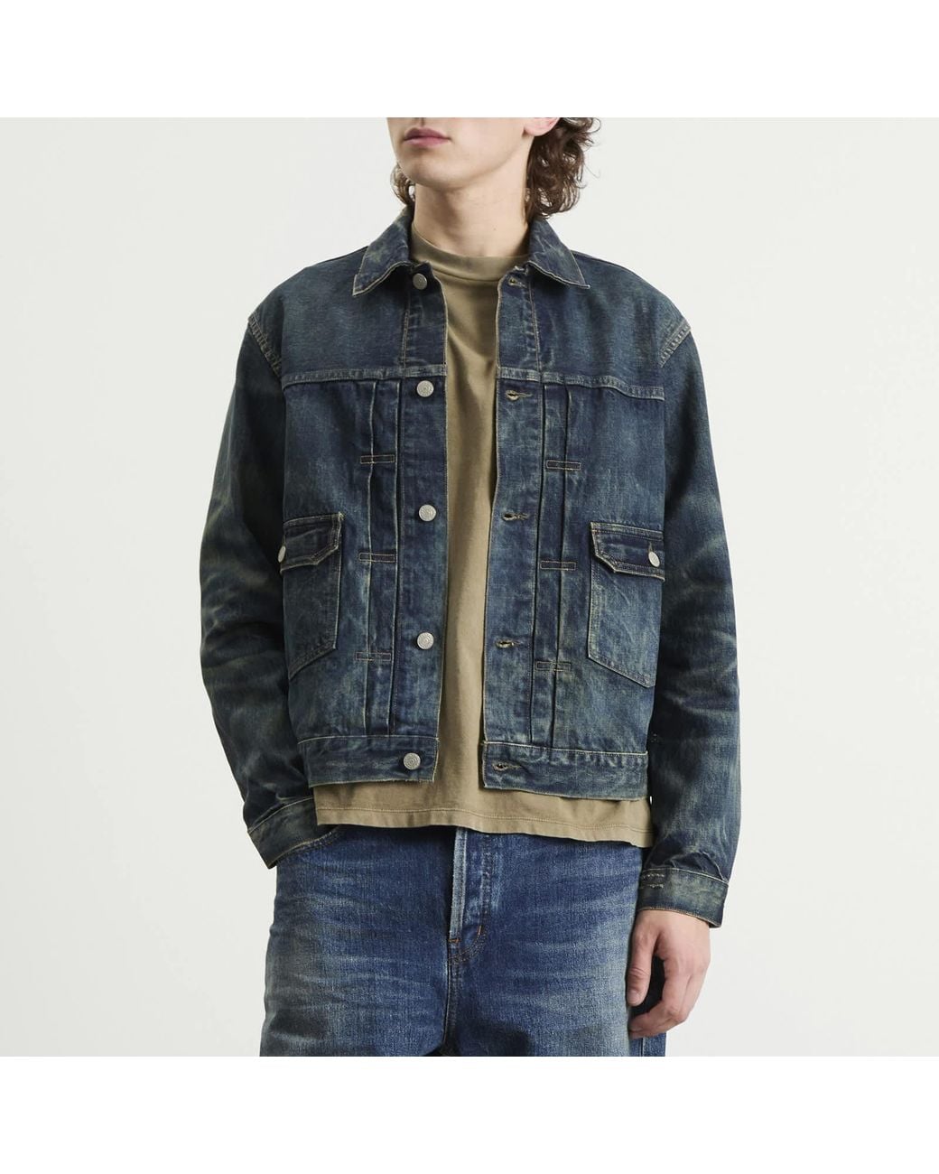 RRL Blue Type 2 Denim Trucker Jacket for men