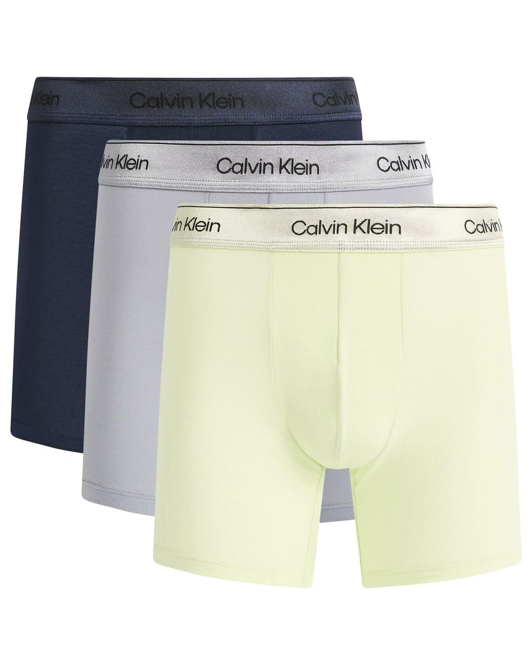 Calvin Klein Icon Cotton Stretch Shine Boxer Brief in Blue for Men | Lyst