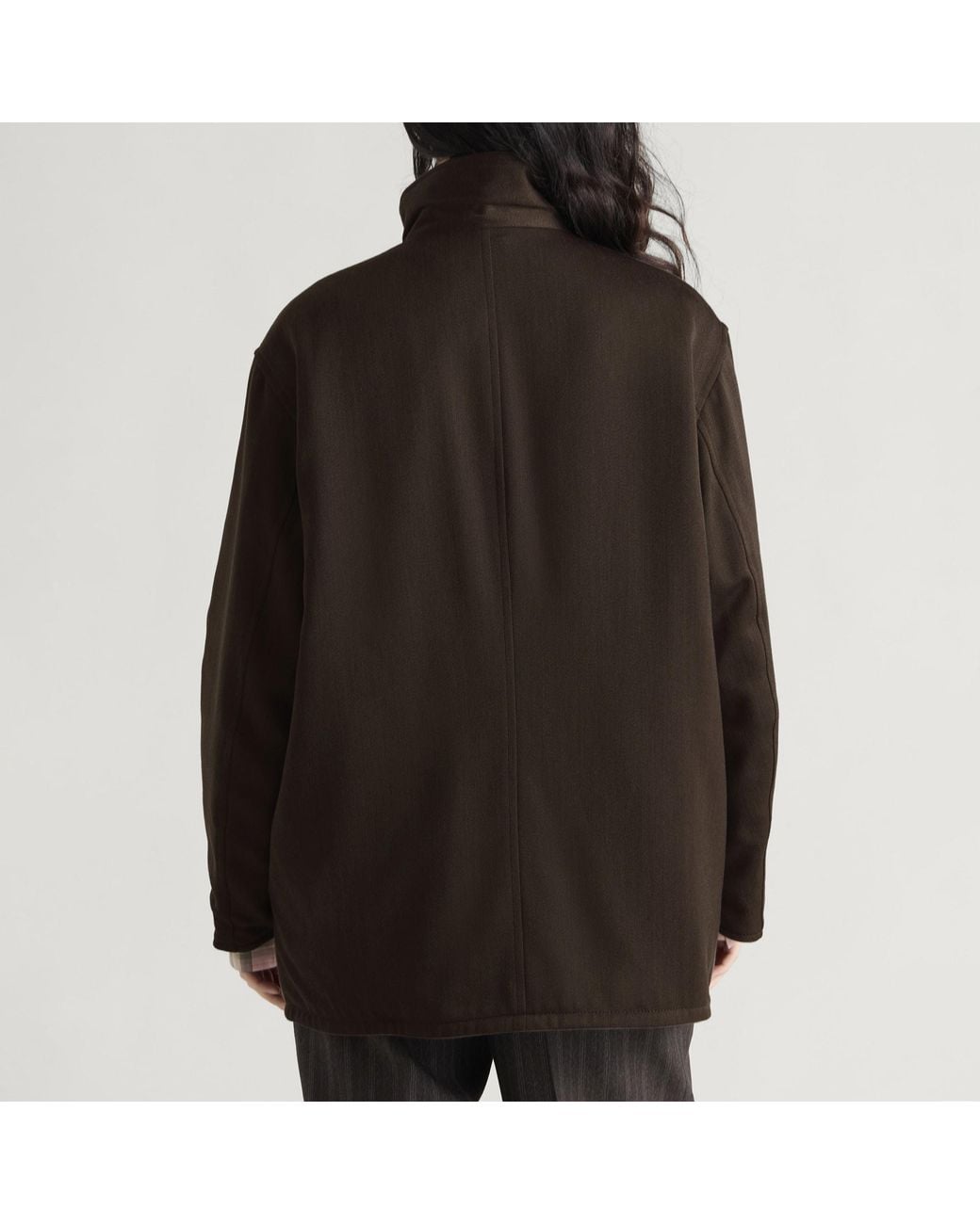Auralee Brown Reversible Coat