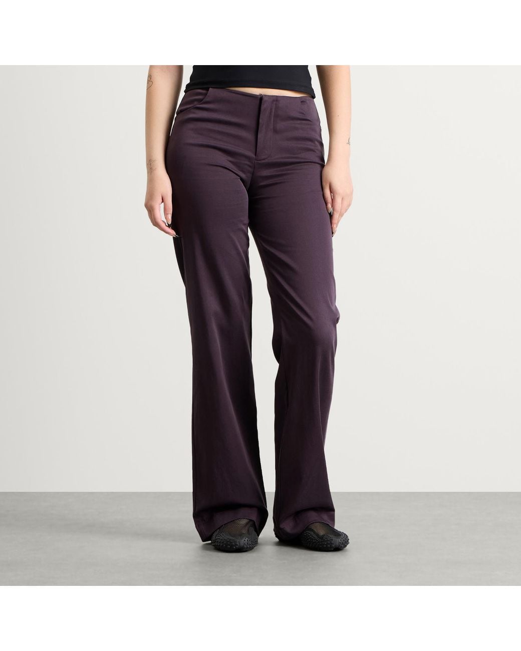 Peachy Den Purple Twiggy Travel Trouser