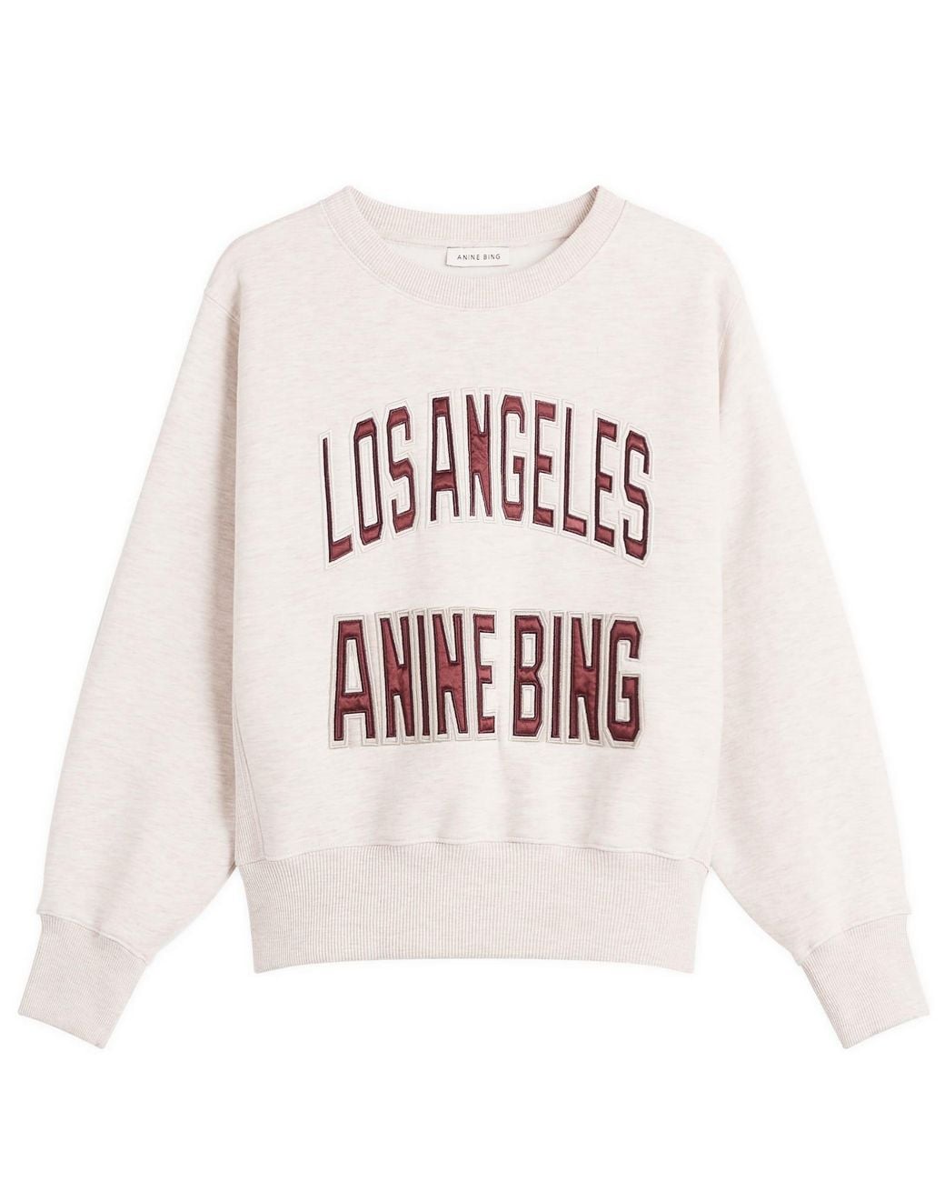 Anine Bing White Harry Shrunken Sweatshirt