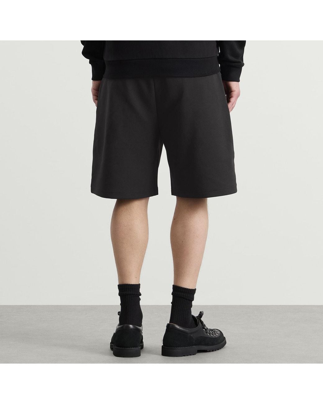 Moncler Black Double Faced Shorts for men