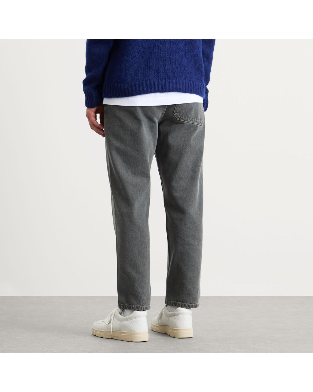 Folk Gray Barrel Leg Jean for men