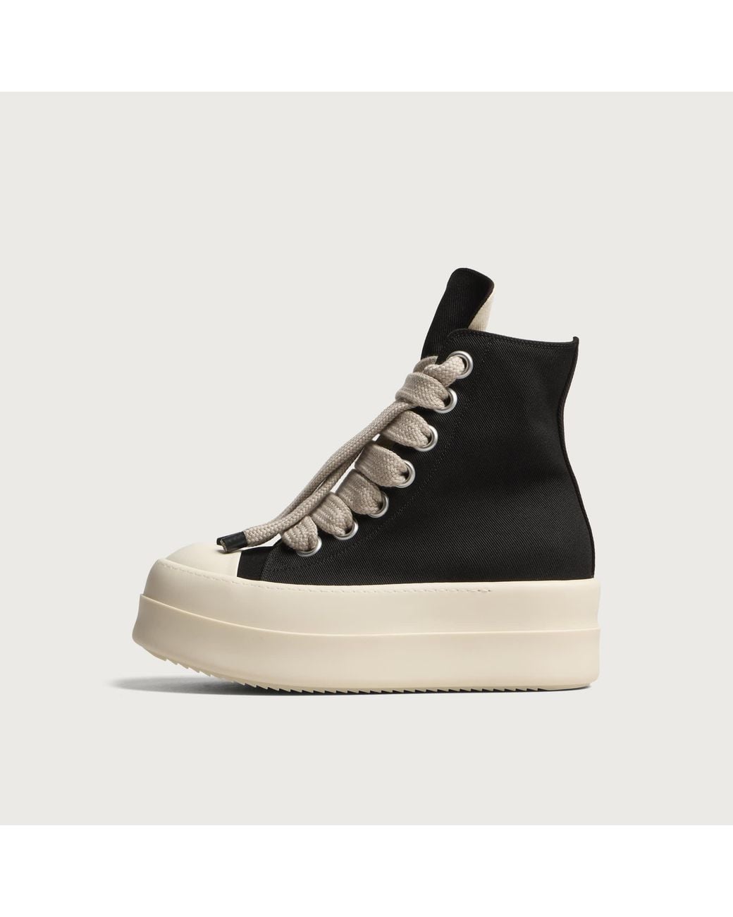 Rick Owens Black Mega Jumbolace Sneaks for men
