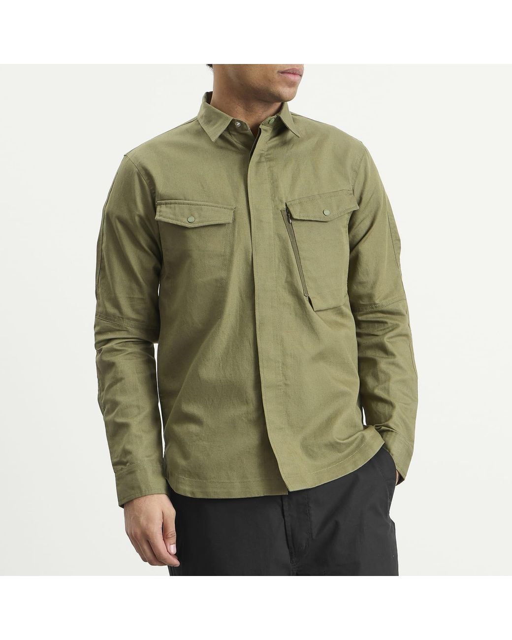 Maharishi Green Hemp Custom Shirt for men