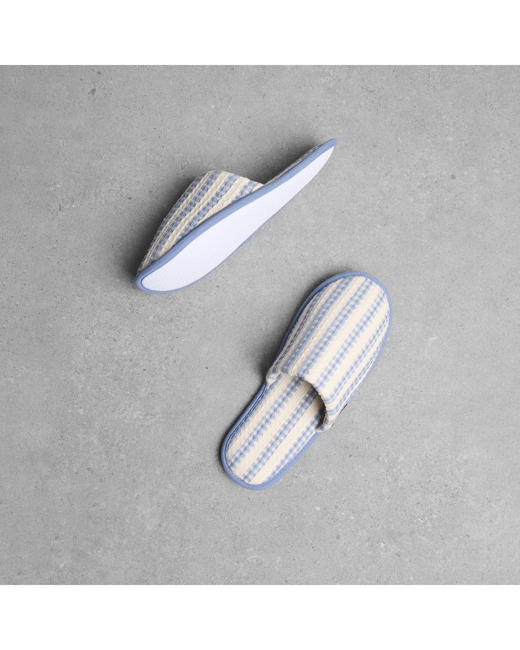 Hay White Waffle Slippers