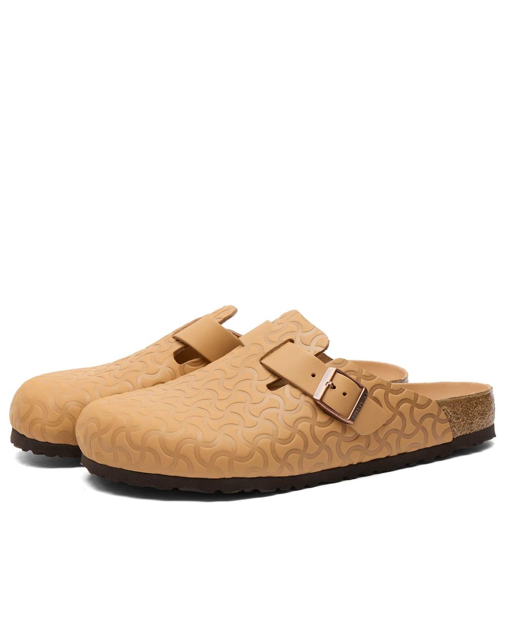 Birkenstock Brown Boston Bone Embossed for men