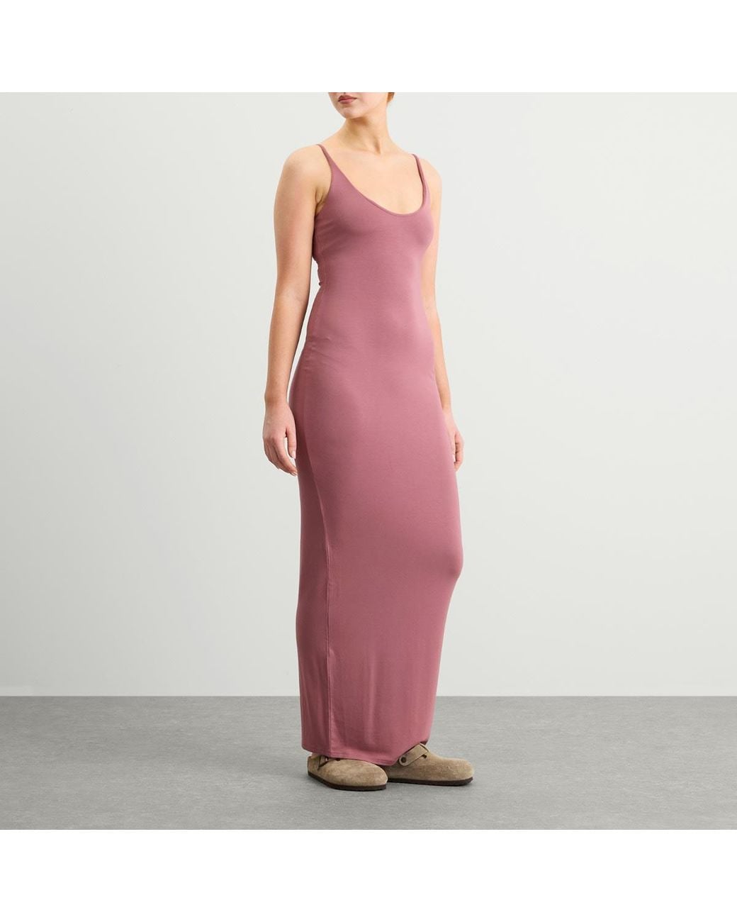 Sjim Py Skims Smooth Lounge Skimpy Scoop Neck Dress in Purple | Lyst