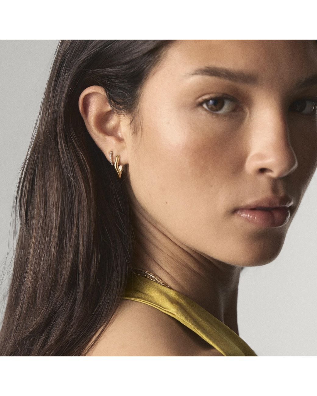 Missoma Metallic Molten Classic Small Hoop Earrings