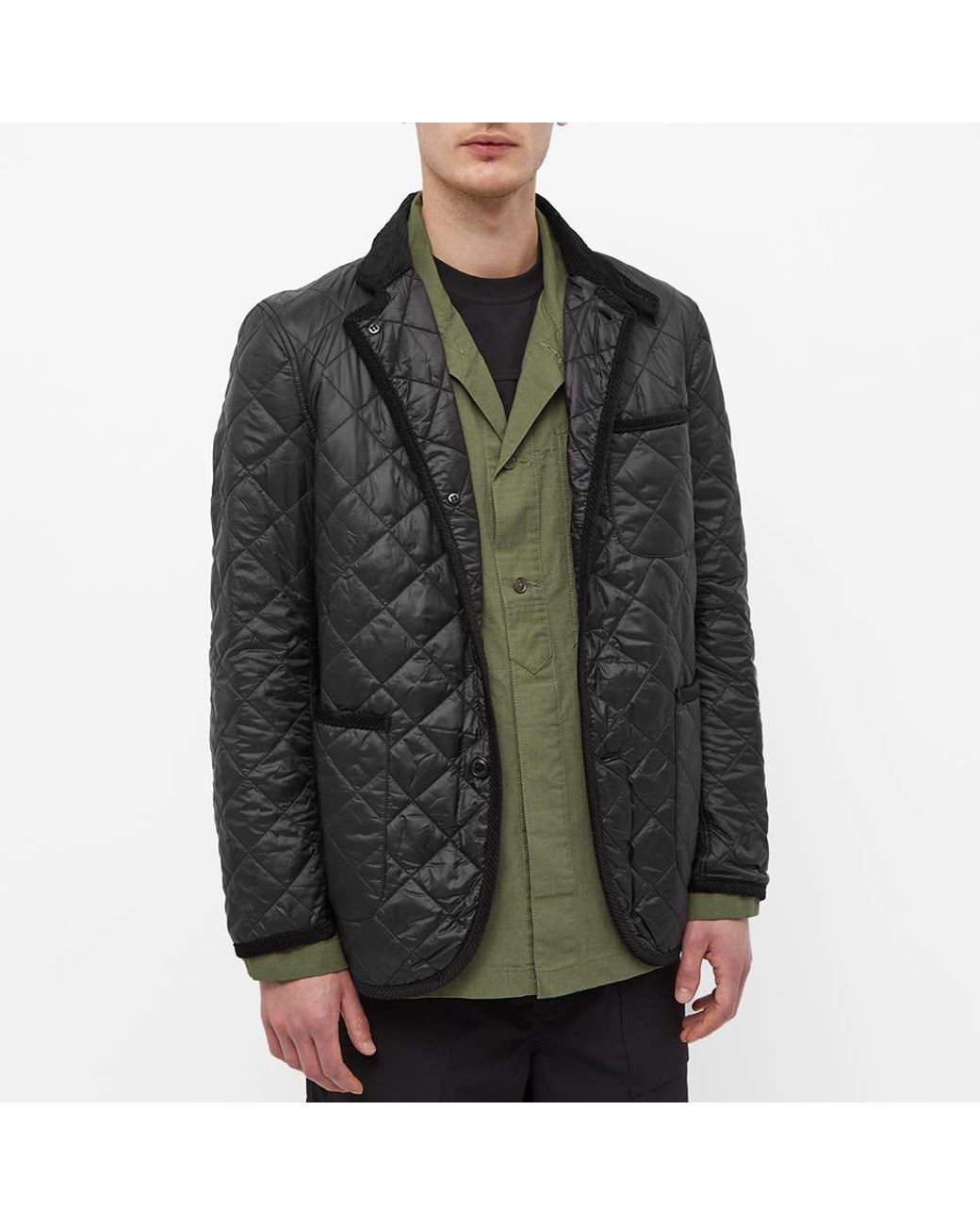 Barbour X Engineered Garments Loitery Quilted Jacket in Black for 