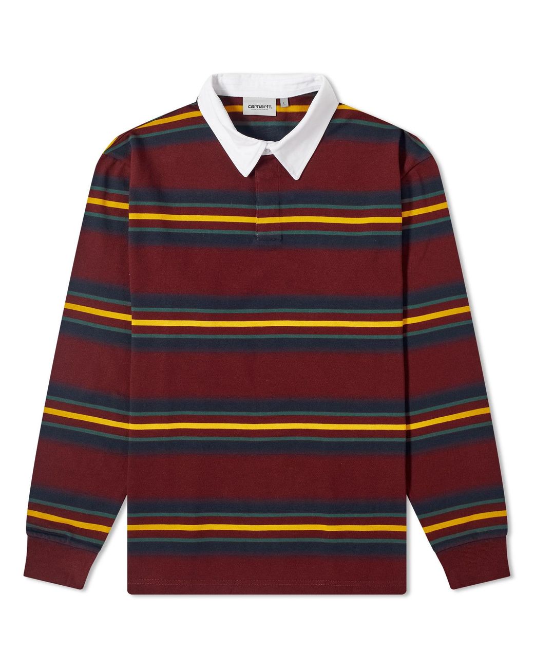 carhartt　LONG-SLEEVE OREGON RUGBY SHIRTS Carhartt WIP - L/S Oregon Rugby Shirt (Starco Stripe / Black
