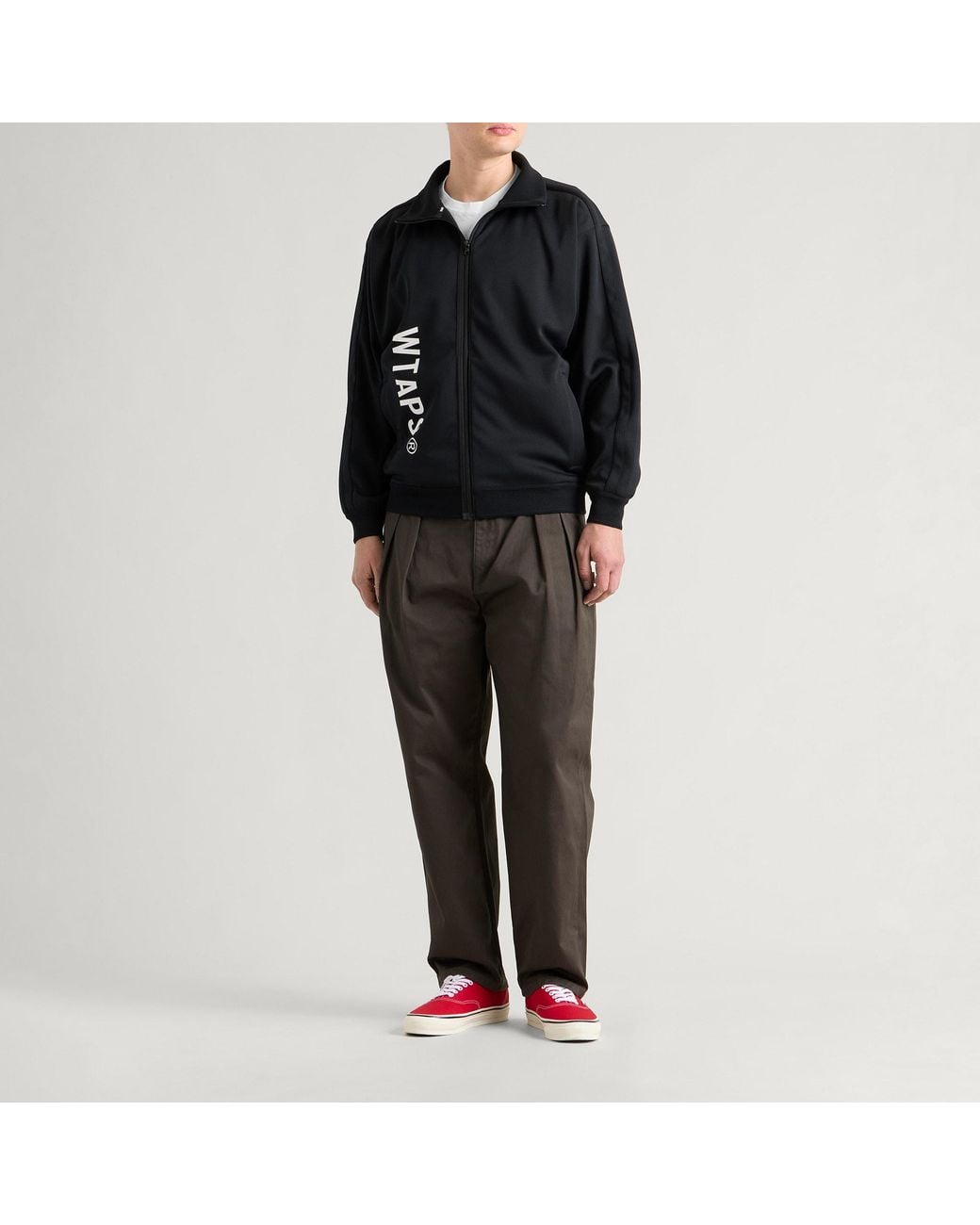 (w)taps Black Tipsi Zip Track Jacket for men