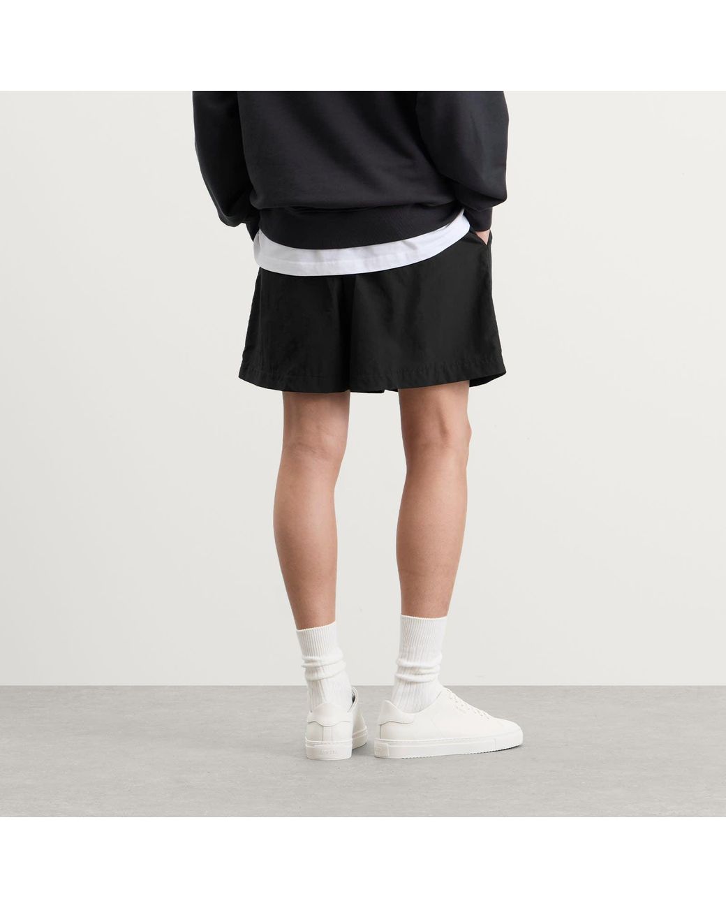 END. Black Flight Drawstring Shorts