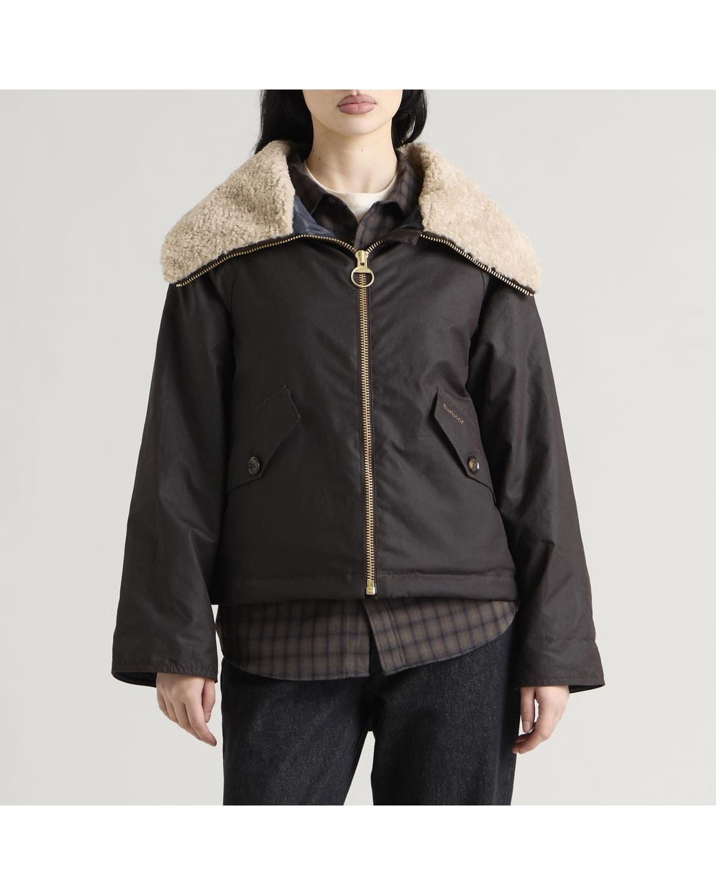 Barbour Black Mary Wax Jacket