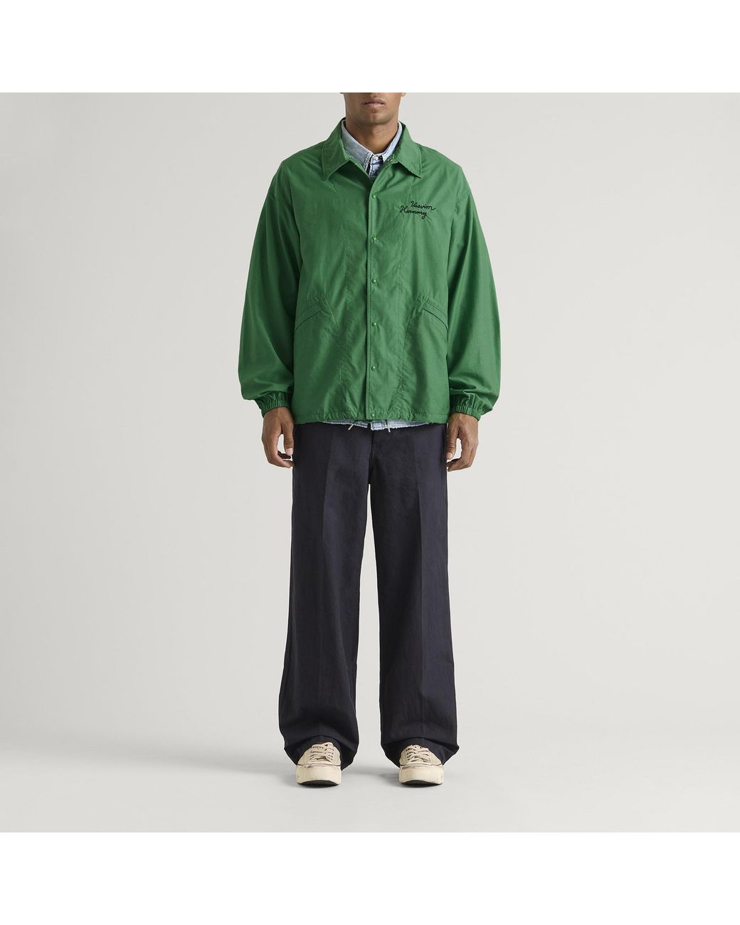 Visvim Green Windfall Coach Jacket for men