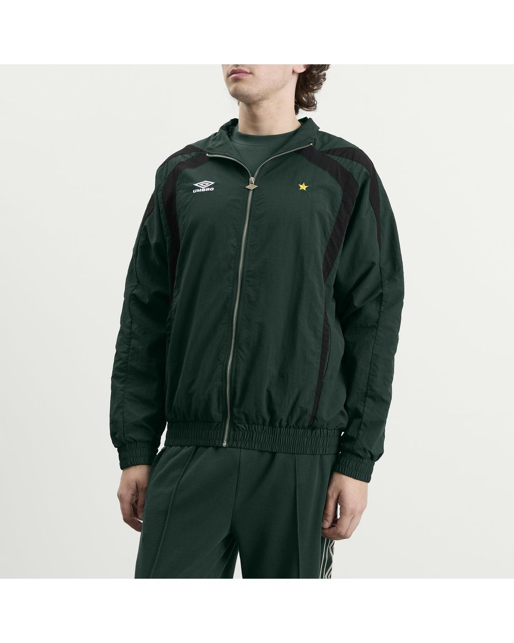 Umbro Green Relaxed Track Jacket for men