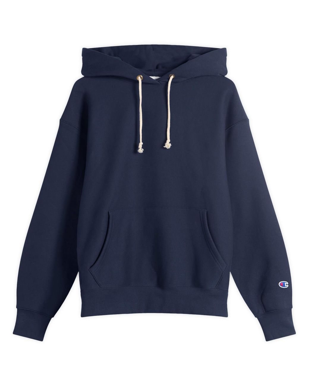 Champion Reverse Weave Fleece Hoodie in Blue for Men | Lyst UK