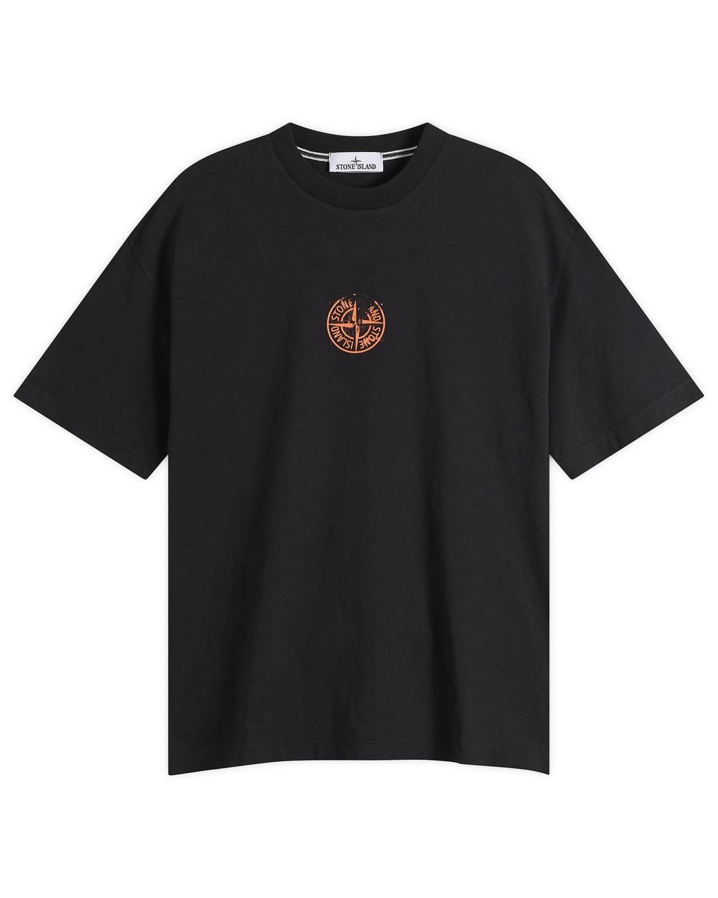 Stone Island Black Vertical Placement T-Shirt for men