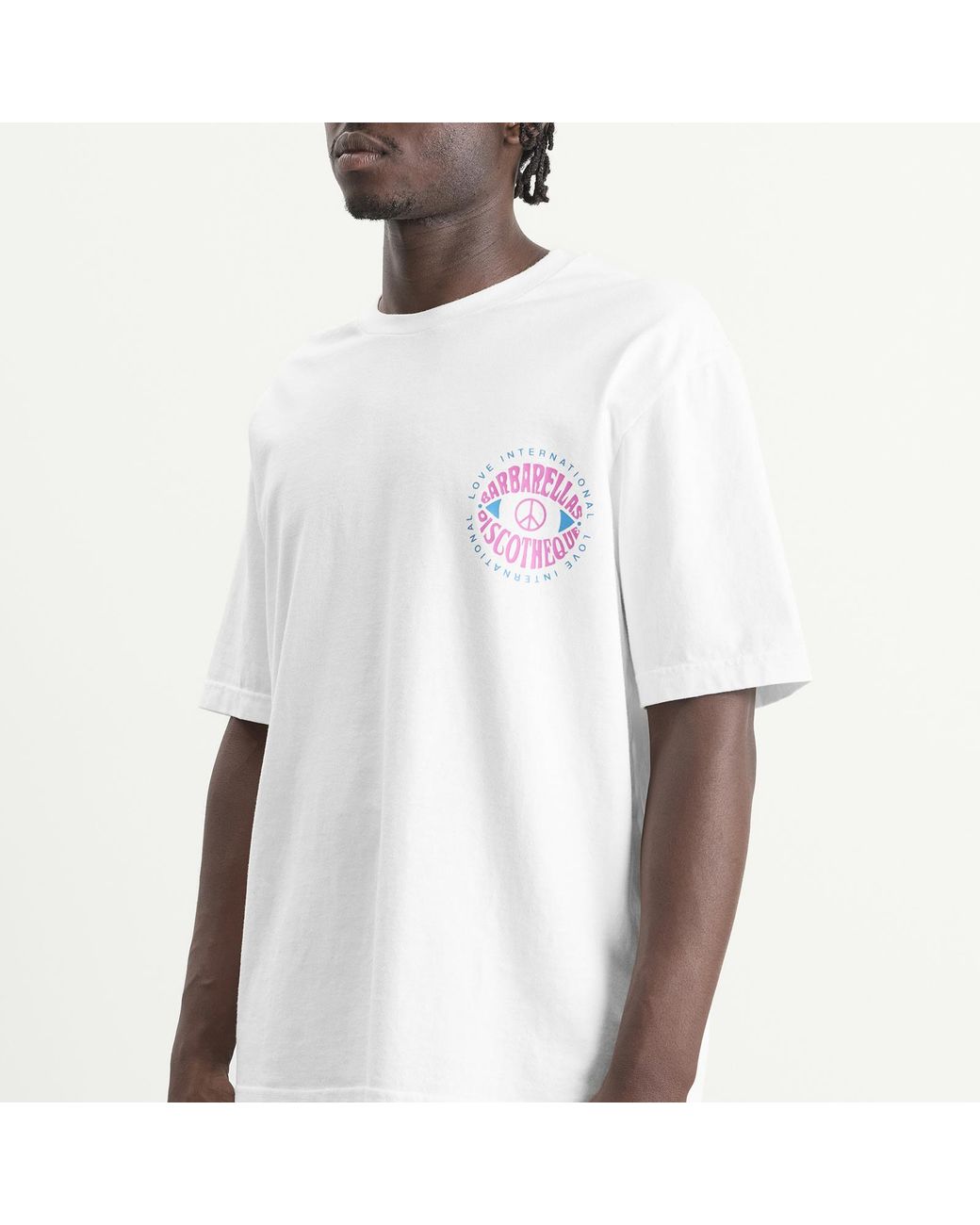 ACMH by Magic Castles White X Love International Barbarella's T-Shirt for men