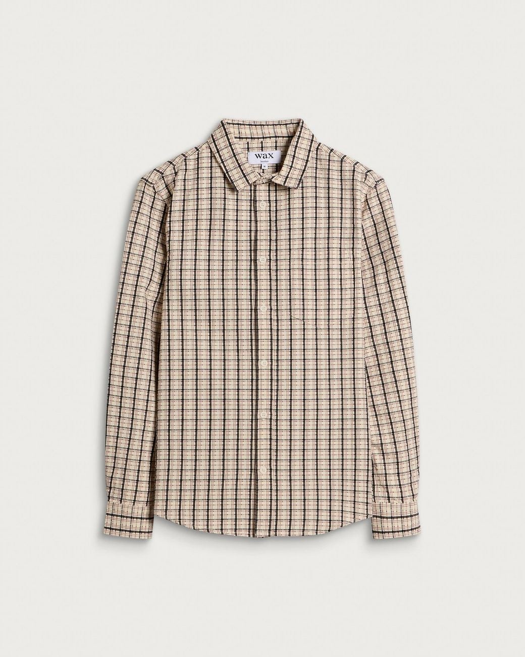 Dobby Colouring In Wax London Shelly Dobby Check Shirt in White for Men | Lyst