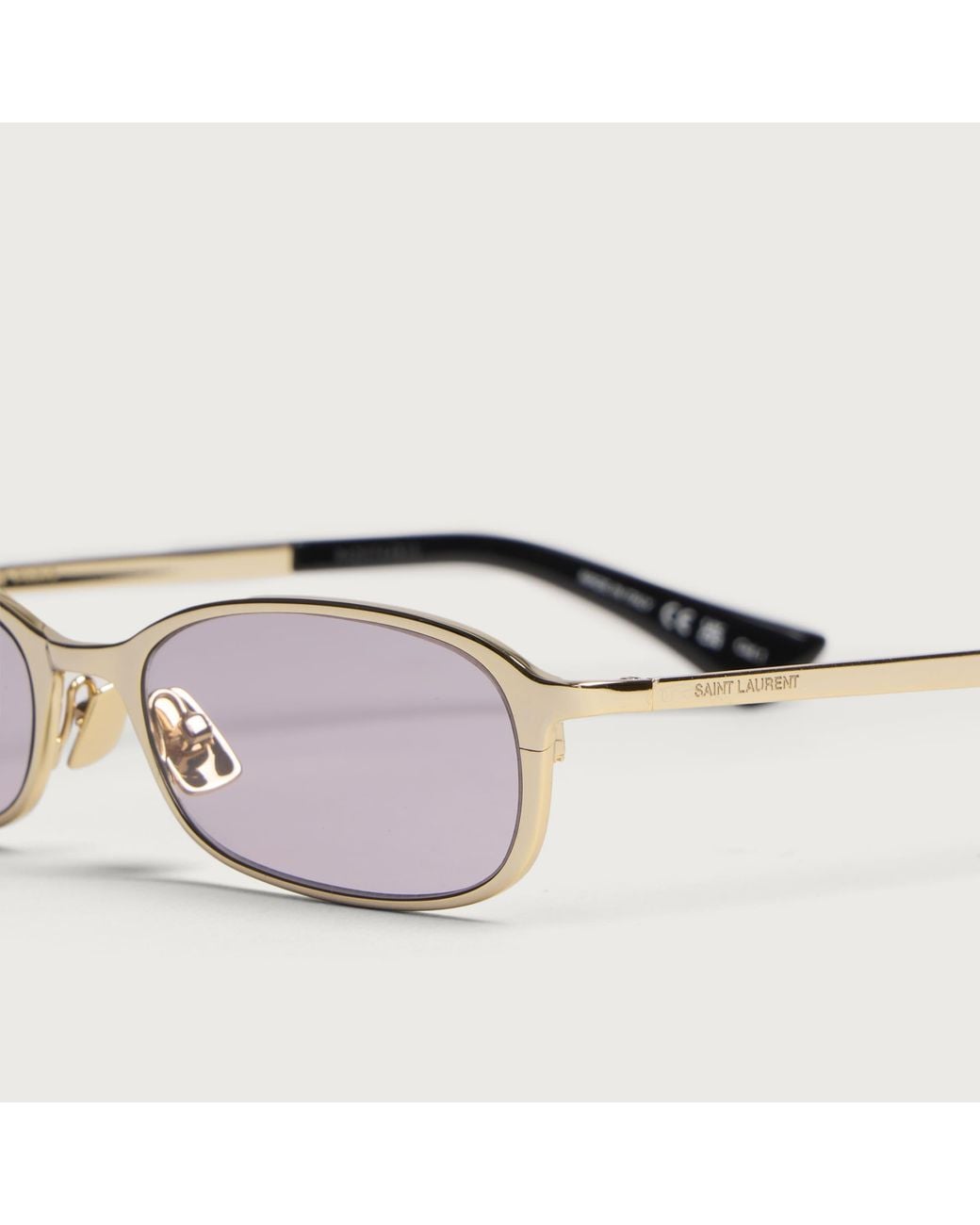 Saint Laurent Metallic Saint Laurent 934 Mia Sl Logo Sunglasses